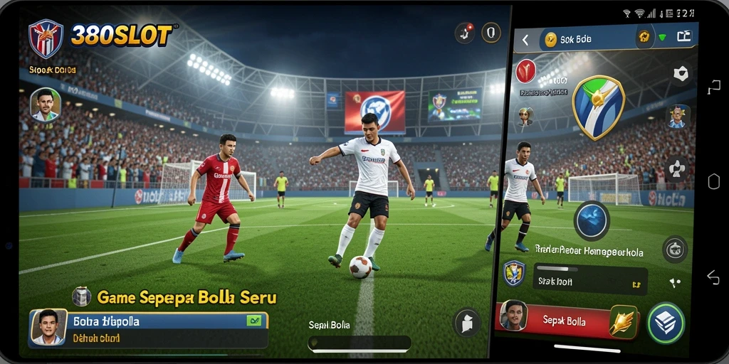 Antarmuka menarik dan dinamis dari game Sepak Bola 380SLOT.