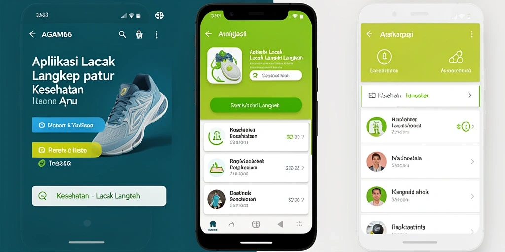 Antarmuka AGAM66 yang praktis untuk melacak langkah.