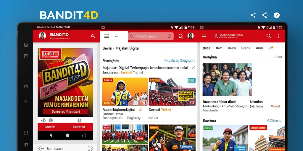 Tampilan antarmuka BANDIT4D dengan berbagai artikel berita terbaru.