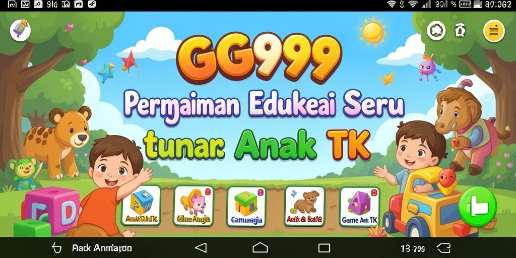 Antarmuka ceria dan mudah dipahami oleh anak-anak.