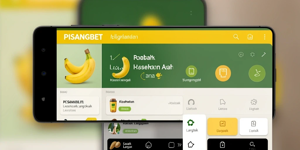 Antarmuka PISANGBET menampilkan langkah harian dan analisis aktivitas.