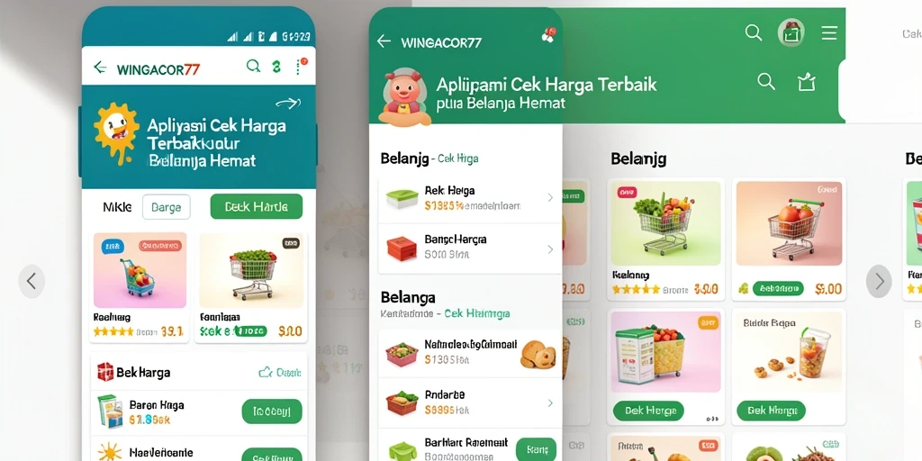 Tampilan antarmuka aplikasi Cek Harga WINGACOR77 yang user-friendly.