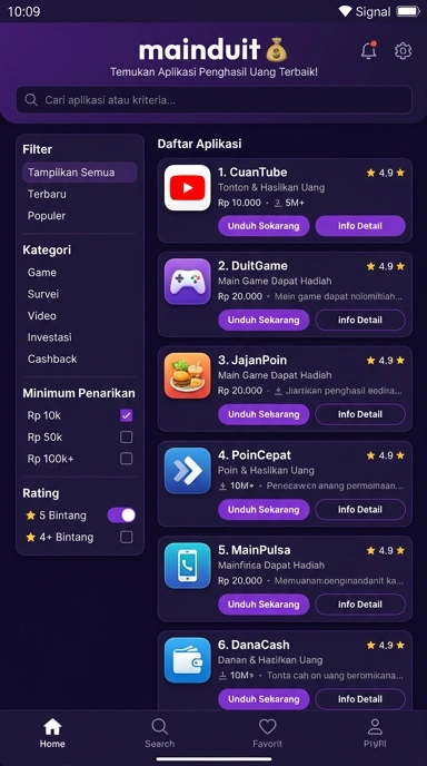 Aplikasi Populer & Kanal Uji di Mainduit — Temukan Unduhan Terbaik 